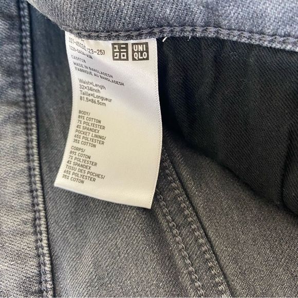 Uniqlo grey wash slim jeans - Picture 6 of 13